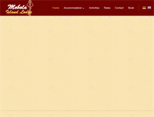 Tablet Screenshot of mobola-lodge.com